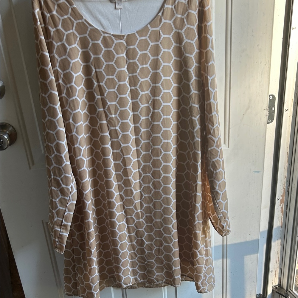 Lalique Cream Long Sleeve Top